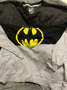 Batman Gray and Black Crewneck with Yellow Logo